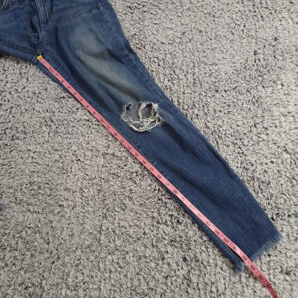 Joes Jeans Womens 27 Blue High Rise Skinny Normcore Stretch Denim Distressed - Picture 8 of 10